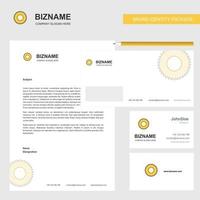 Saw Business Letterhead Envelope and visiting Card Design vector template