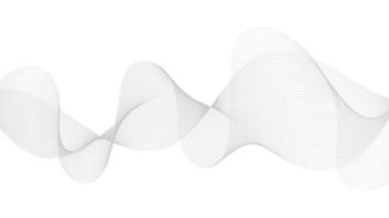 Abstract futuristic line swirled on white background vector