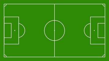 soccer football field top view with green color and white line for graphic design background vector