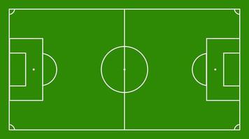 soccer football field top view with green color and white line for graphic design background vector