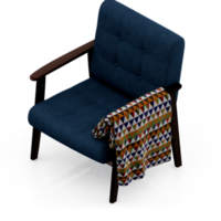 fauteuil isométrique rendu 3d isolé png