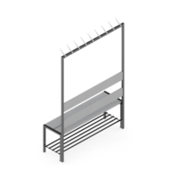 Isometric bench 3D render png