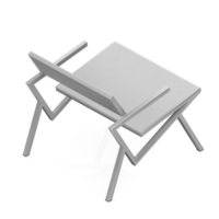 Isometric Chair 3D isolated rendering png