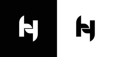 Cool and modern H logo design vector