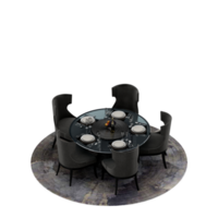 render 3d de mesa isométrica png