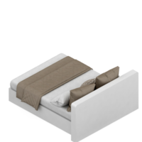 isometrico Camera da letto 3d rendere png