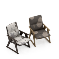 Isometric Chair 3D isolated rendering png