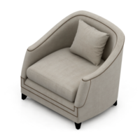 Isometric Chair 3D isolated rendering png