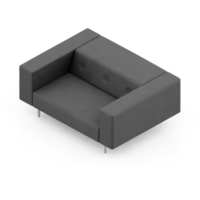 Isometric Armchair Isolated 3D render png