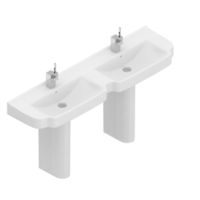 itens de banheiro isométricos renderização 3d isolada