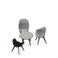 silla isométrica 3d renderizado aislado png