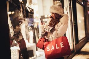 Girl In The Shopping photo