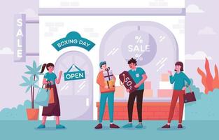 Boxing Day Sale Concept vector