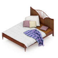 isometrico Camera da letto 3d rendere png