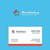 Files copy logo Design with business card template Elegant corporate identity Vector