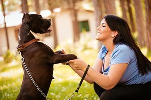 Girl With Dog photo