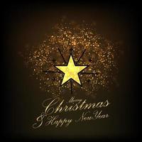 Merry Christmas and Happy new Year Abstract Glitter background vector