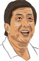 Rudy Hartono - The Greatest Badminton Players of All Time vector