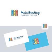 Files vector logotype with business card template Elegant corporate identity Vector