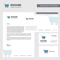 Cart Business Letterhead Envelope and visiting Card Design vector template
