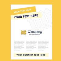 Boundary Title Page Design for Company profile annual report presentations leaflet Brochure Vector Background