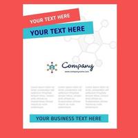 Network Title Page Design for Company profile annual report presentations leaflet Brochure Vector Background