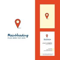 Location Creative Logo and business card vertical Design Vector