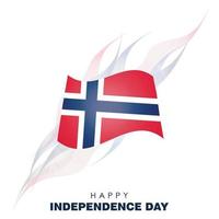 vector de diseño del día de la independencia de noruega