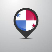 Panama Map Pin vector