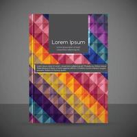 Brochure design with abstract pattern background vector