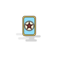 Flat Card game Icon Vector