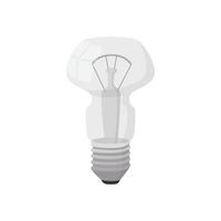 Light bulb icon, cartoon style vector