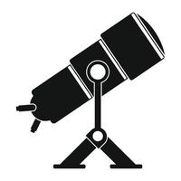 Telescope black simple icon vector