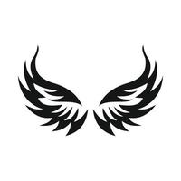 Wings icon in simple style vector