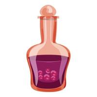 vector de dibujos animados de icono de botella de líquido. gotero de aceite
