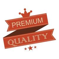 Premium quality vintage ribbon banner vector
