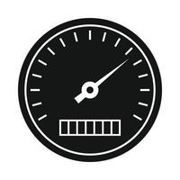 Speedometer icon in simple style vector