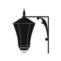 Street light icon, simple style vector