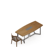 isometrische tafel reeks 3d geven png