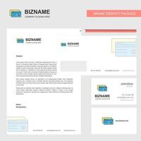 Credit card Business Letterhead Envelope and visiting Card Design vector template