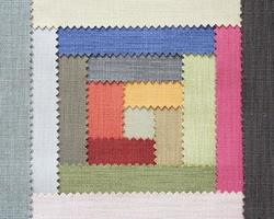 Multi color fabric texture samples photo