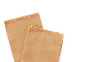 brown cotton isolated on white background photo