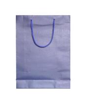 blue shopping bag isolated on white background photo