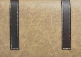 brown leather with seam photo