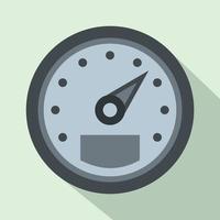 Speedometer icon in flat style vector