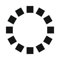 Loading circle sign icon, simple style vector