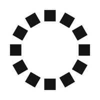 Loading circle sign icon, simple style vector