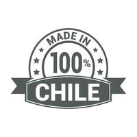 Chile stamp design vector