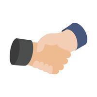 3d Hands Business Handshake Emoji On Stock Illustration 1961840182