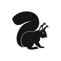 Squirrel icon in simple style vector